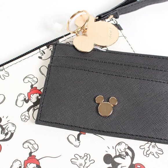 Disney Mickey Mouse Wristlet, ID Wallet, Keychain Set - Picture 3 of 10